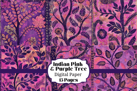 13 Indian Purple Pink Tree Backgrounds: A Creative Toolkit