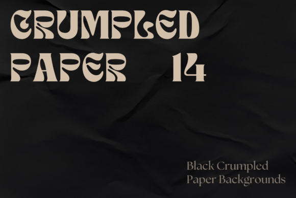 14 Black Crumpled Paper Backgrounds: Textured Realism for Designers