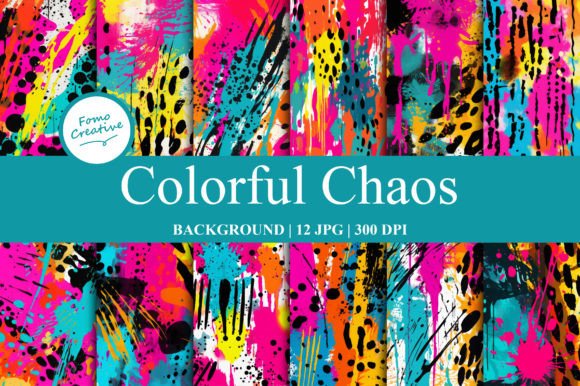 Colorful Chaos Backgrounds: A Designer's Toolkit for Dynamic Digital Projects