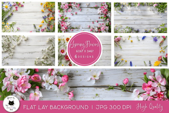 Elevate Your Visuals: The Power of Floral Spring Flat Lay Backgrounds