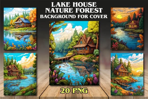 Embracing Tranquility: Lake House Nature Forest Backgrounds