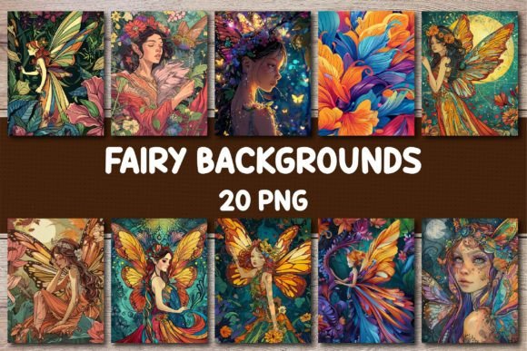 Enchanting Fairy Backgrounds for Book Covers