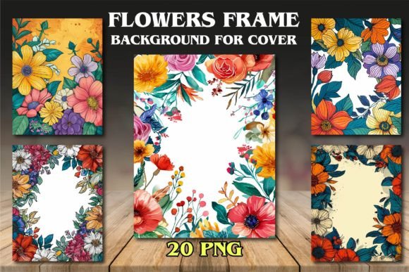 Flowers Frame Backgrounds: Elevate Your Cover Art