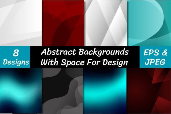 Modern Abstract Backgrounds with Shapes for Designers