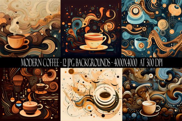 Modern Coffee Backgrounds: A Bold Aesthetic for Digital Creators