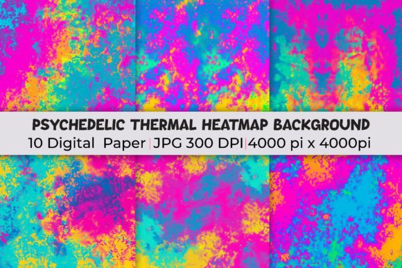 Psychedelic Thermal Heatmap Backgrounds: Your New Design Secret