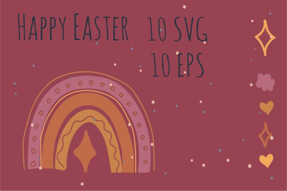 Springtime Vibes: Elevating Designs with Rainbow Easter Assets