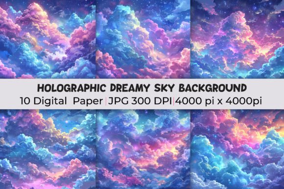 Transforming Projects with Holographic Dreamy Sky Backgrounds