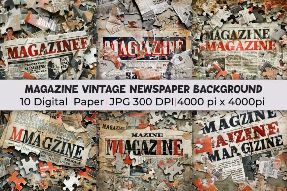 Unleash Timeless Style with Magazine Vintage Newspaper Backgrounds
