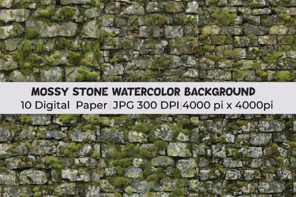 Unlocking Creativity: The Magic of Mossy Stone Watercolor Backgrounds