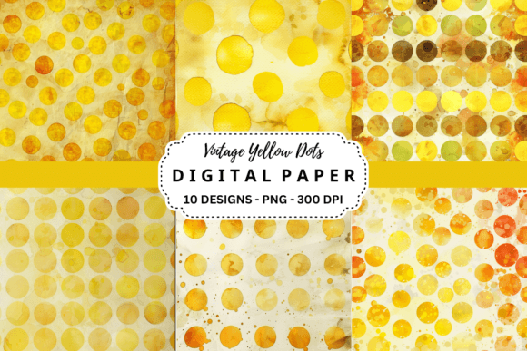 Unlocking Creativity with Vintage Yellow Dots Backgrounds