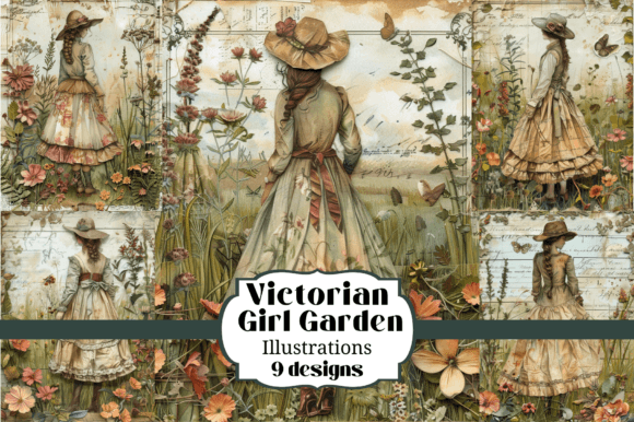 Victorian Garden Girls Backgrounds: A Designer's Guide